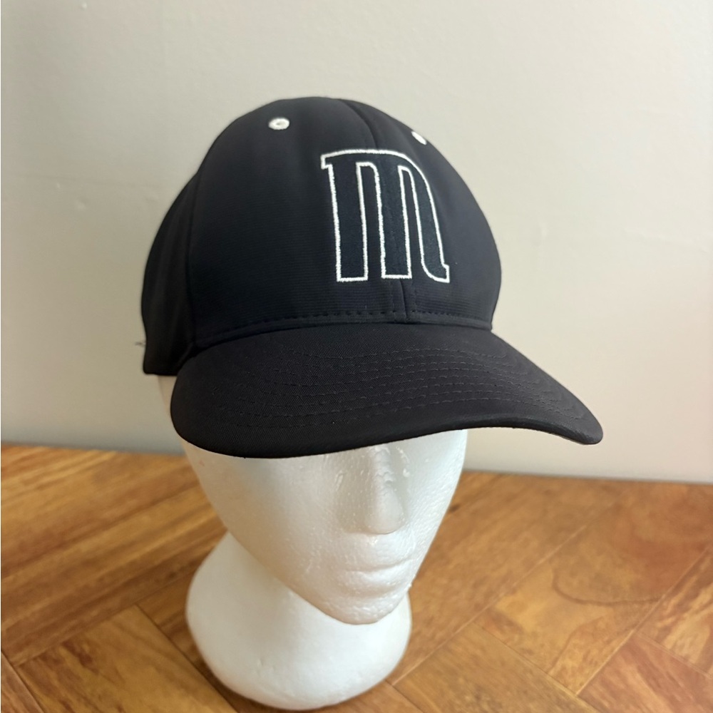 Black Twins Baseball Hat Cap with Embroidered M Logo XS-Small Minnesota baseball